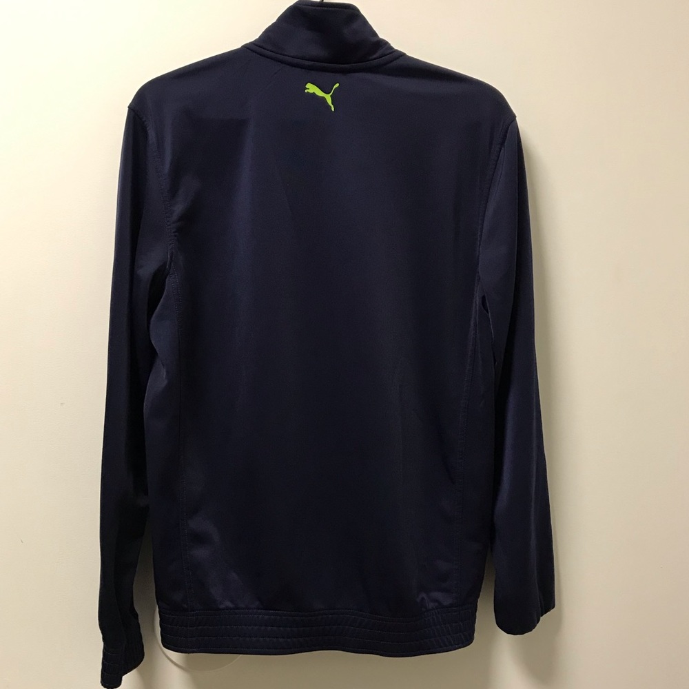 Dark Blue Green Zip Up Puma Jacket! - Picture 8 of 9